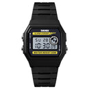 SKMEI 1413 LED Digital Watch Waterproof Chronograph Square Dial Student Watches