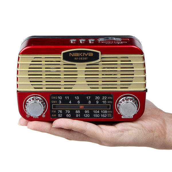 Wireless Speaker Retro Radio Bass HIFI bluetooth Headset for Smartphone Tablet Laptop