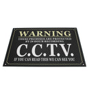 A3 Security Warning Sign Protected By 24 Hour CCTV Security Camera Sign Metal Waterproof Black