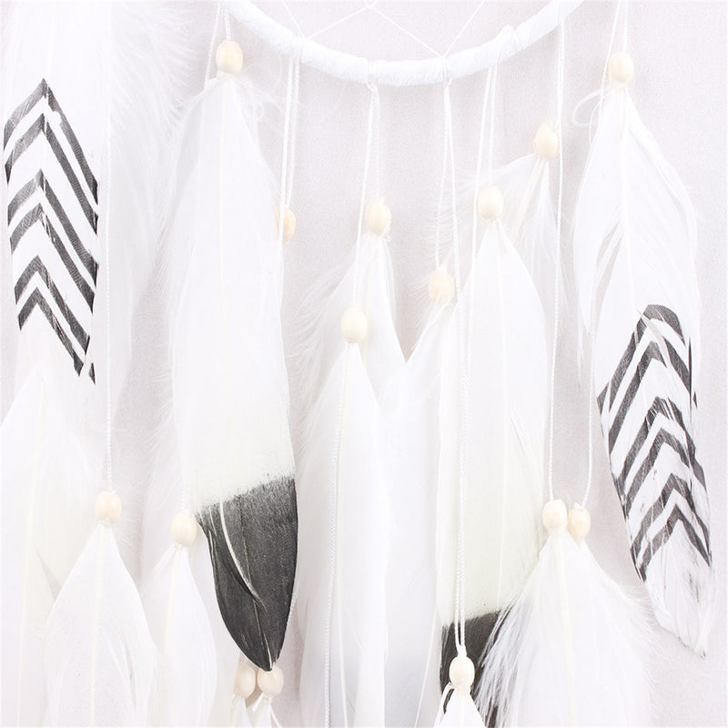 Dreamer White Retro Handmade Indian Dream Catcher Tribal Wall Hanging Decor Ornaments