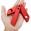 45/90 Degree Right Angle Line Gauge Carpenter Round Heart Ruler Gauge Woodworking Center Scriber