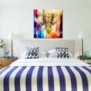 Miico Hand Painted Oil Paintings Elephant Head Paintings Wall Art For Home Decoration