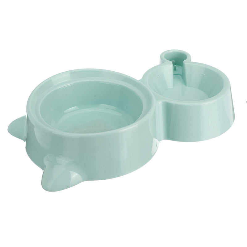 Automatic Pet Dog Cat Smart Food Water Feeder Bowl Dish W/ 500ml Bottle Drink