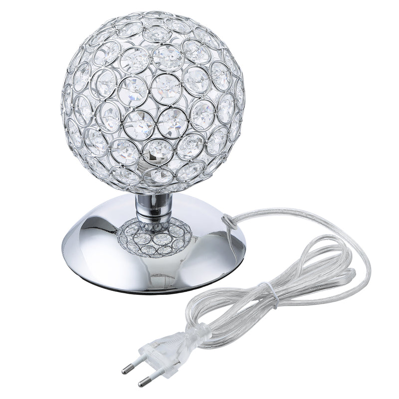 Modern Crystal Ball Table Lamp Night Light  Bedroom Bedside Desk Lamp Touch