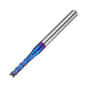 Drillpro 10pcs 0.8-3.175mm Blue NACO Coated PCB Bits Carbide Engraving Milling Cutter For CNC Tool Rotary Burrs