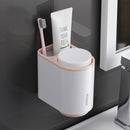 Magnetic Suction Mouthwash Cup Double Wash Cup Non-trace Wall Toothbrush Holder