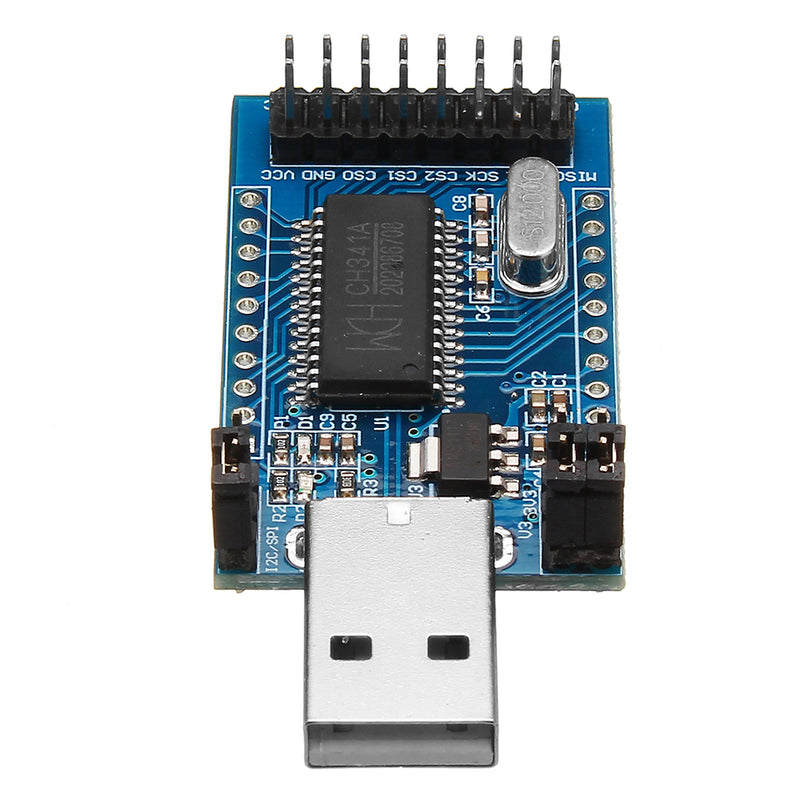 CH341A USB To UART IIC SPI TTL ISP EPP/MEM Parallel Port Converter Module Onboard Operating Indicato