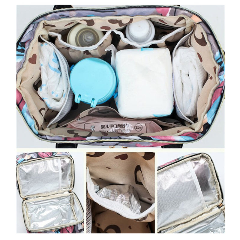 12L Mummy Backpack Baby Diaper Nappy Changing Rucksack Mom Nursing Large Travel Bag