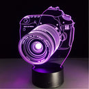 Digital Camera 3D LED Lights Colorful Touch Night Light Christmas Gift