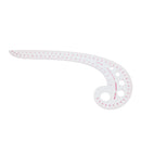 42cm Plastic Curve Metric Sewing Ruler Dressmaking Ruler Tailor Drawing Curve Ruler Measure Tool