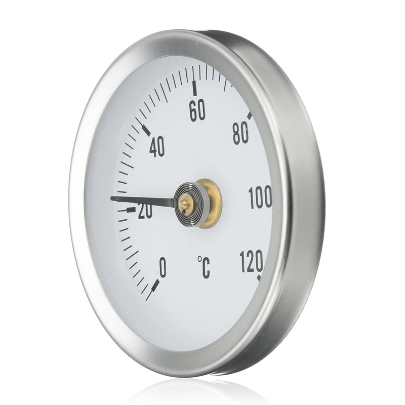 63mm 0-120 C Clip Dial Thermometer Temperature Temp Gauge With Spring