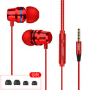 INSMA G86 Metal Bass In-ear Earphone 4D Stereo Sound Line Control Headphone With Mic for Mobile Phones