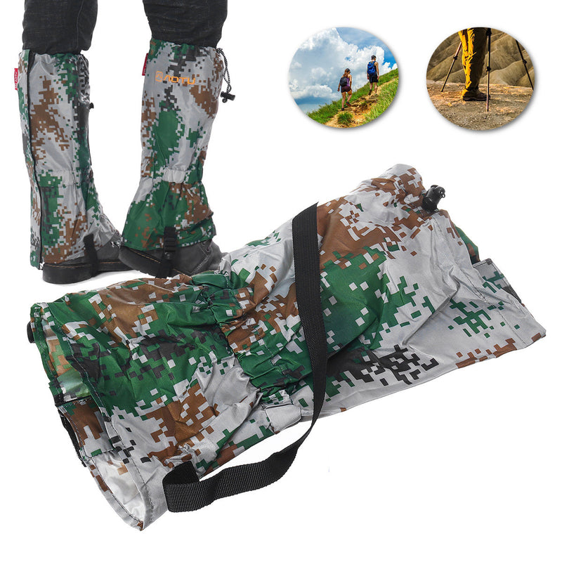 1 Pair Outdoor Hiking Shoe Covers Snowproof Waterproof Mud proof Anti Bite Snake Guard Leg Protection Leggings