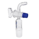 24/29Glass Adapter Vacuum Flow Control Adapter with Glass Stopcock Male Ground Joint to Right Angle Hose Connection