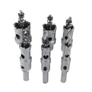 Drillpro 6Pcs TCT Carbide Hole Saw Cutter Drill Bit Set for Stainless Steel Metal