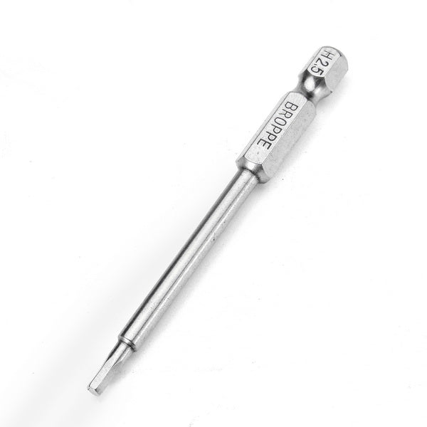 Broppe 6pcs 75mm H2-H6 Magnetic Hexagon Head Screwdriver Bits 1/4 Inch Hex Shank