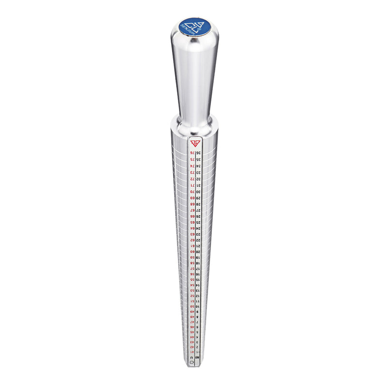 Silver Zinc Alloy Ring Sizer Mandrel Stick Finger Gauge Measure Jewelry Tools Kit