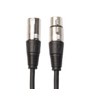 REXLIS 1/ 1.8/ 3M XLR 3-Pin Male to XLR 3-Pin Female Microphone Audio Cable