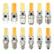 Dimmable E11 E12 E14 E17 G8 BA15D 2.5W LED COB Silicone Light Lamp Bulb 220V
