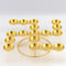 Word Shape Alloy Butter Lamp 17pcs Candle Holder For Daily Pray Or Buddhism Activities