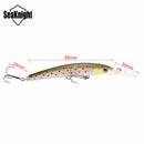 SeaKnight SK014 1PCS 12g 95mm Minnow Fishing Lures 0-1.8M Slim Minnow Hard Bait Artificial Bait