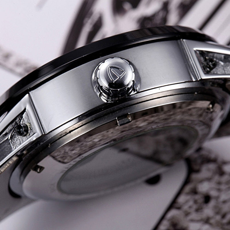 Tevise 8378 Automatic Mechanical Men Watch Count-downn Stainless Steel Wristwatch