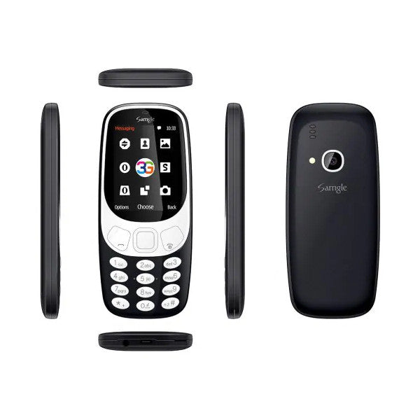 Samgle 3310 3G Network 1450mAh 2.4 inch 3D Screen bluetooth Dual Sim Card Dual Standby Feature Phone
