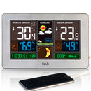 FanJu FJ3378 Digital Alarm Clock Weather Station Wall Indoor Outdoor Temperature Humidity Watch