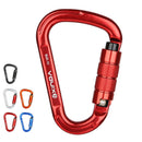 XINDA XD-9616KTL D Shape Aluminum Alloy Carabiner Outdoor Climbing Hanging Buckle