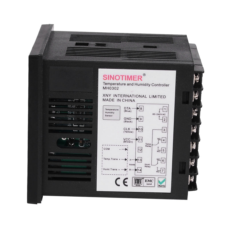 MH0302 72x72mm 2 in 1 Digital Temperature Humidity Controller Relay Output with Humidity Sensor