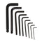 JETCH BS-B9 9Pcs L Shape Hex Key Set Allen Wrench Chrome Ball End