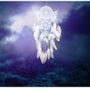 White Lace Flower Dream Catcher Wind Chimes Indian Style Feather Pendant Dream Catcher Decorations