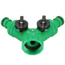 Three-Way Ball Valve Quick Connector Hose Pipe Adapter Water Irrigation 2 Way Y Tap Fitting Garden Pipe Splitter Turn Off Switch