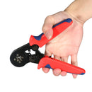 HSC8 6-4A 0.25-6mm AWG23-10 Self Adjusting Ratcheting Ferrule Crimper Plier