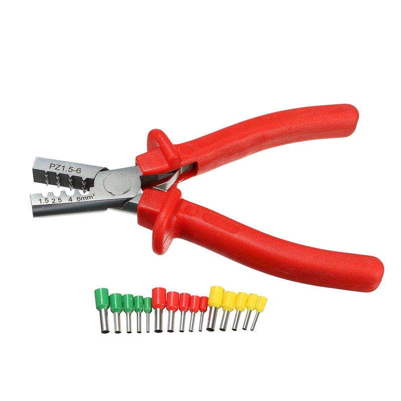 Crimping Tool Crimper Plier with 990pc Tube End Ferrule Terminals Assortment Kit