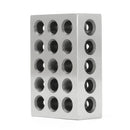 Machifit 2pcs 1x2x3 Inch Blocks 23 Holes Parallel Clamping Milling Tool Precision 0.0001 Inch