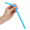 Flexible Silicone Straws Reusable Drinking Straw with Curved Bend Stainless Steel Straws Cleaning Brush With Pounch