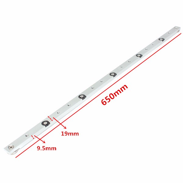 650mm Aluminum Alloy Miter Bar Miter Gauge Rod Miter Slider Table Saw