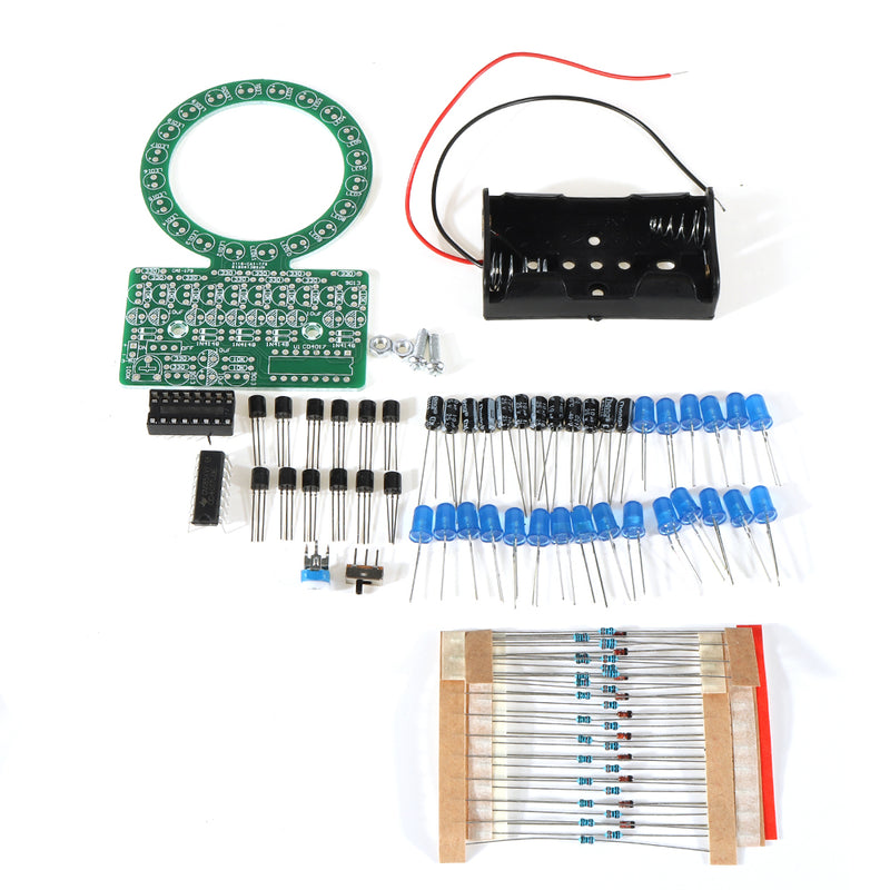 10pcs DIY Gradient LED Flash Light Production Kit Electronic 4017NE555 Soldering Training Parts