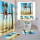 Elephant Animal Tree Desert Shower Curtain Bath Pad Pedestal Rug Lid Toilet Mat