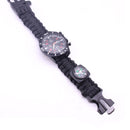 IPRee 6 In 1 EDC Paracord Watch Outdoor Survival Bracelet Tool Kit