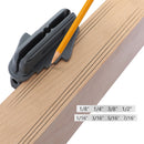 Grey ABS Woodworking Center Offset Marking Tool Center Line Scriber Positioning Measuring Ruler