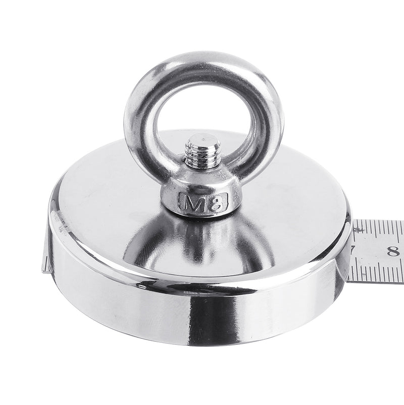 200KG D67mm Neodymium Recovery Magnet Sea Fishing Metal Treasure Hunting Recovery Magnet