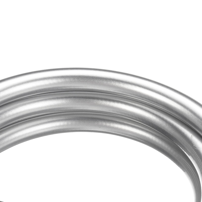 Water Hose Pipe Connectors Smooth Siver PVC Flexible Shower Hose Replacement Accessories