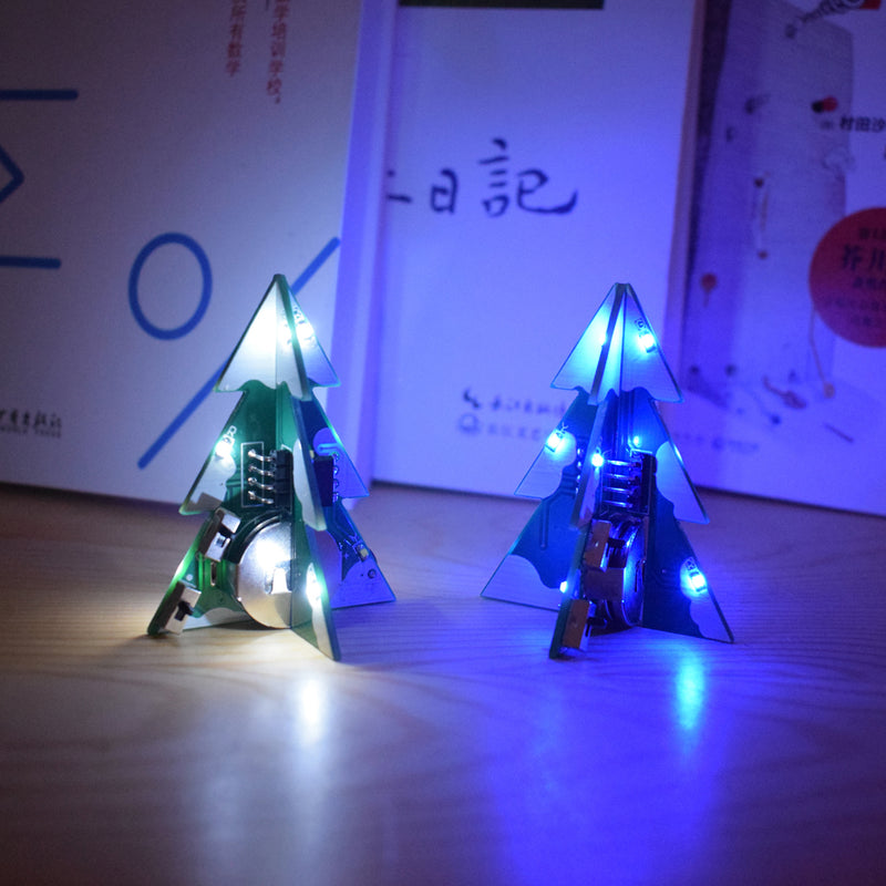 Geekcreit 3D Mini SMD PCB Stereo Christmas Tree DIY Music Kit
