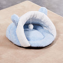 Pet Cat Dog Nest Bed Puppy Soft Warm Cave House Winter Sleeping Bag Mat Pad