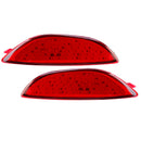 LED Rear Bumper Reflector Driving Brake Lamps Pair For Hyundai Accent/Verna/Solaris 2008-2015