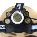 BIKIGHT 1700LM 5T6 LED 5 Modes 18650 USB Rechargeable Bike Headlamp with SOS Help Whistle