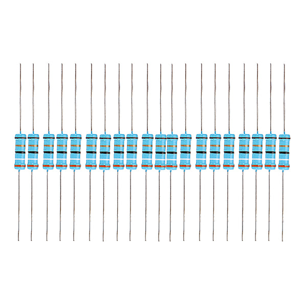 20pcs 2W 39R Metal Film Resistor Resistance 1% 39 ohm Resistor
