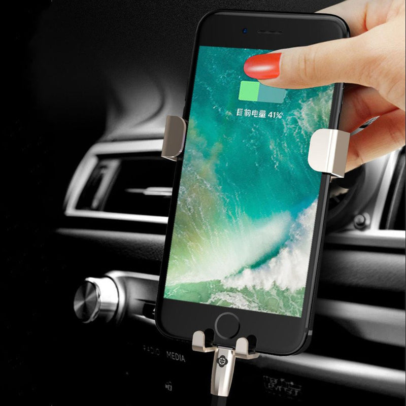 TOTU Gravity Linkage Auto Lock Multi-angle Rotation Car Mount Air Vent Holder for Mobile Phone